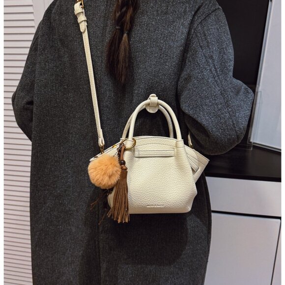 CHIC Pleated Tote Bag - Crossbody & Top Handle /Multiple colors available - Picture 5 of 15